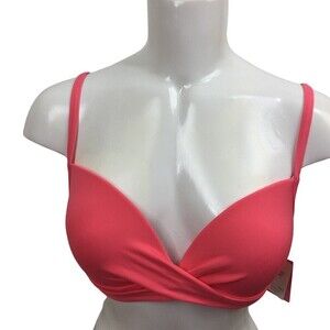 Kate Spade Women Bright Peony Spring Twisted Tie Bikini Bra Top S20280 Large NWT